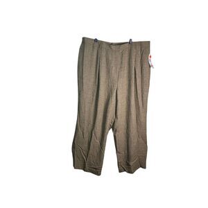 Jones New‎ York Women's Linen Blend Wide Leg Pants Casual Trousers 24x24